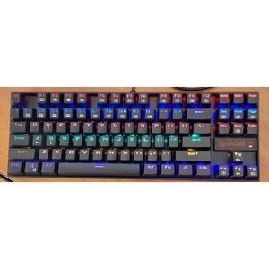 KUMARA Gaming Keyboard REDRAGON K552 LED Backlit Wired Mechanical 87 Key Black